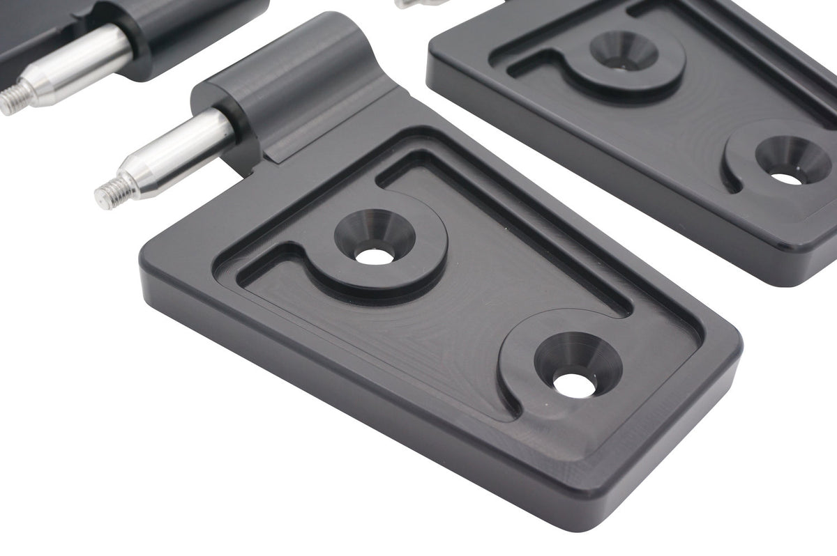 Jeep Wrangler JK - JKU Door Hinges - Aluminum (Royal Hooks) Black – Royal  Hooks