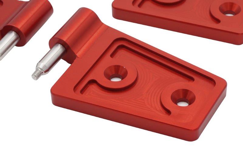 Jeep Wrangler JK - JKU Door Hinges - Aluminum (Royal Hooks) Red – Royal  Hooks