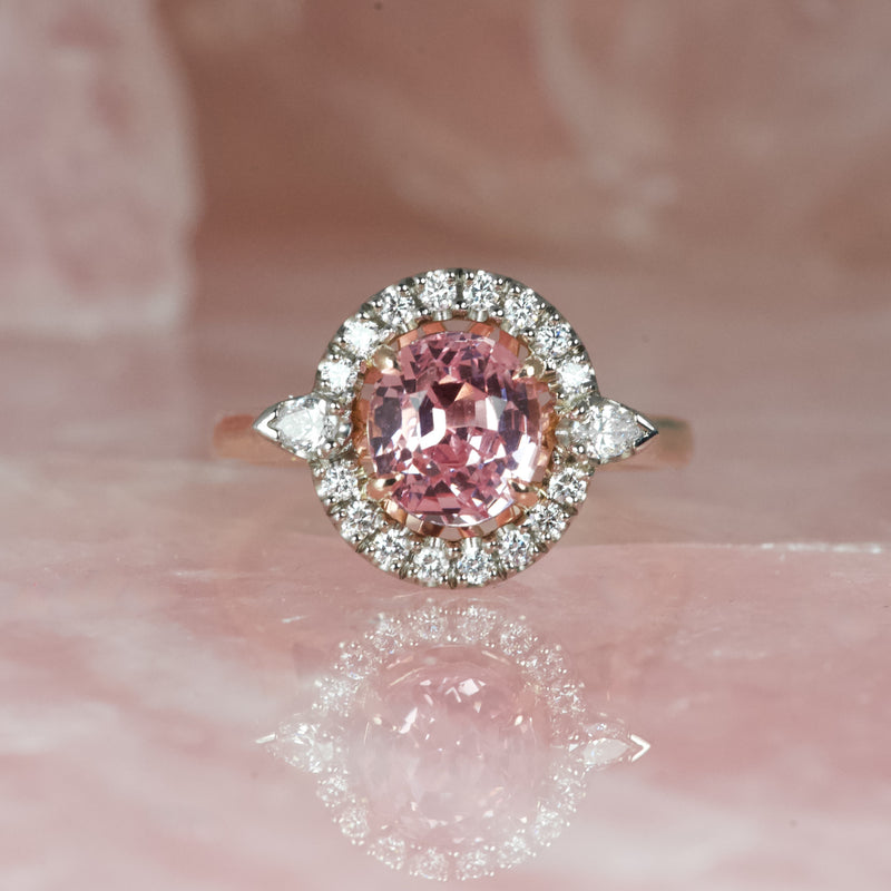 padparadscha sapphire engagement rings