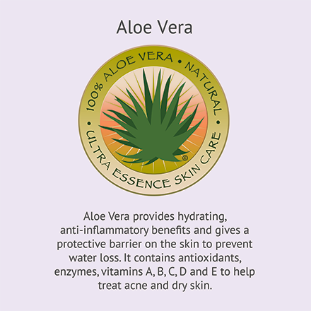 Aloe Vera | Ultra Essence natural skin care products, with anti aging benefits, are specially formulated to moisturize dry skin for radiant milky-soft skin.