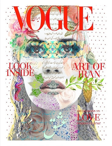 Persian Vogue abstract collage art design