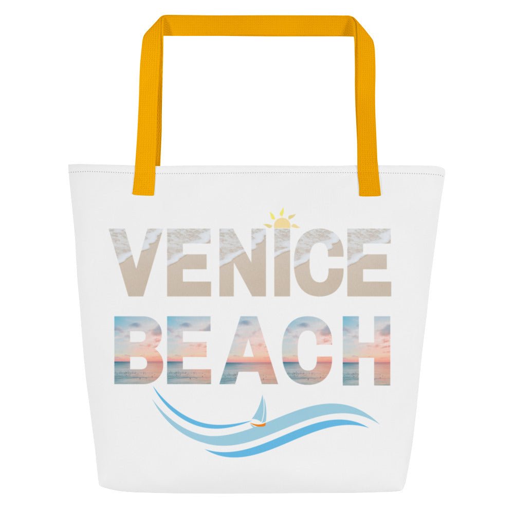 Santa Monica Beach Tote Bag by LilysWorlds