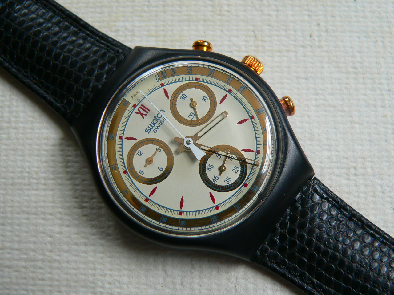 Swatch Watch Black Award SCB108BL Chrono – swatchandbeyond.com