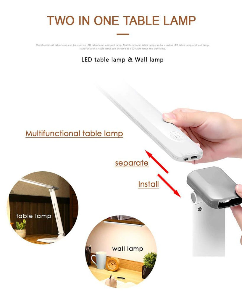 USB Rechargeable LED Desk Lamp 3 Modes For Study - Fashion, Beauty, Home & Garden & More @Nesavastore