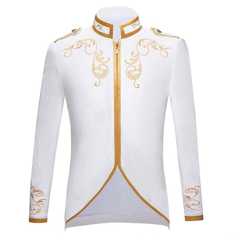 British Style Palace Prince Fashion Embroidery Blazer - Fashion, Beauty, Home & Garden & More @Nesavastore
