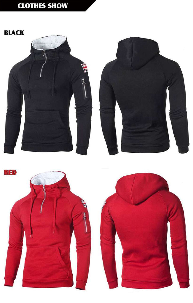 Men's British Flag Patchwork Tracksuit Hoodies- Shop Electronics, Fashion, Beauty, Home & Garden & More @Nesavastore