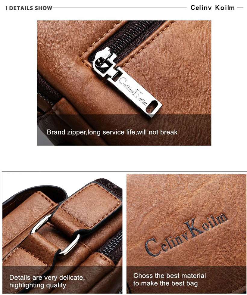 Men's Multi-function Leather Shoulder Bags - Shop Electronics, Fashion, Beauty, Home & Garden & More @Nesavastore
