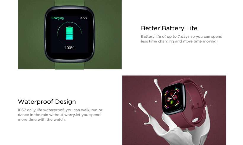 New Zeblaze WR IP67 Heart Rate Crystal 3 Smart Watch - Shop Electronics, Fashion, Beauty, Home & Garden & More @Nesavastore