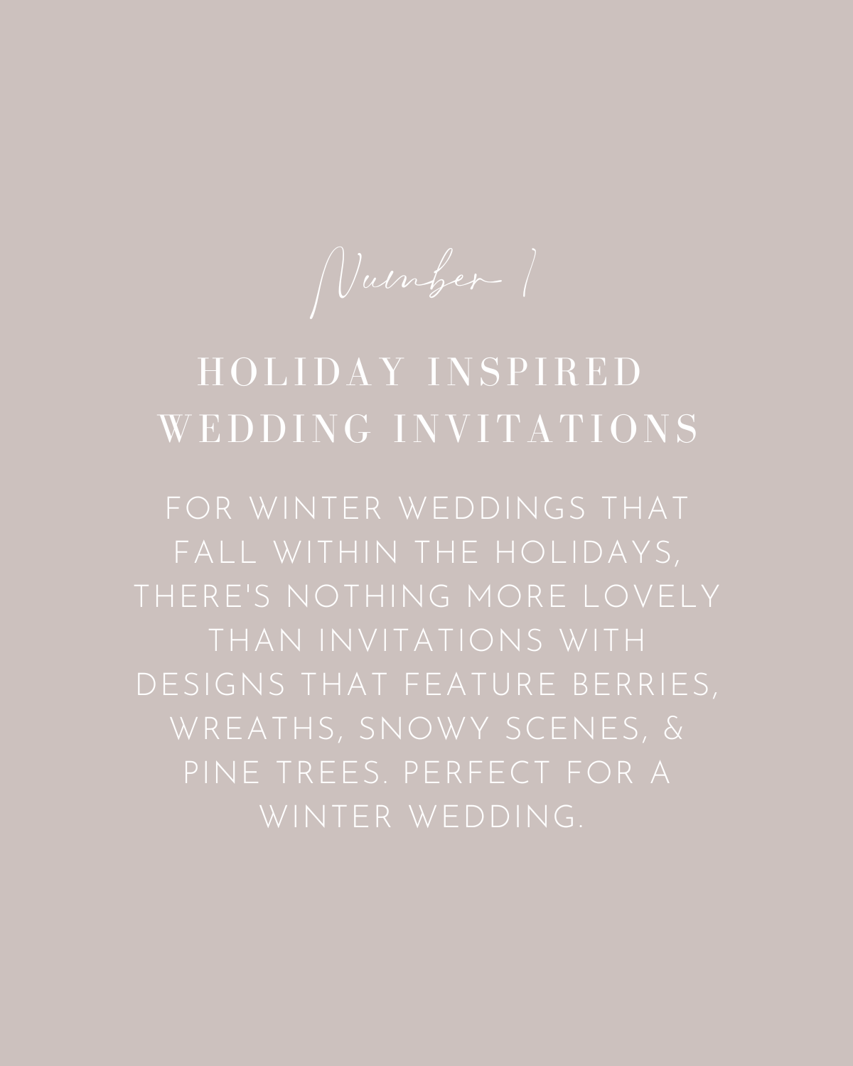 10 Tips for Your Winter Wedding