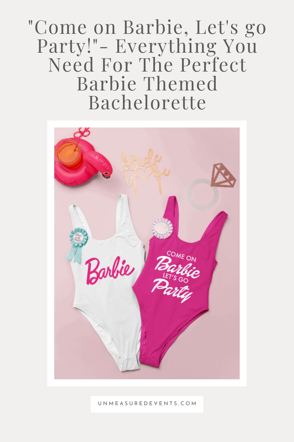 Come on Barbie Lets Go Party Barbie Birthday Barbie Bachelorette Barbie  Decorations Barbie Banner Balloons Champagne Barbie Bach Balloons 