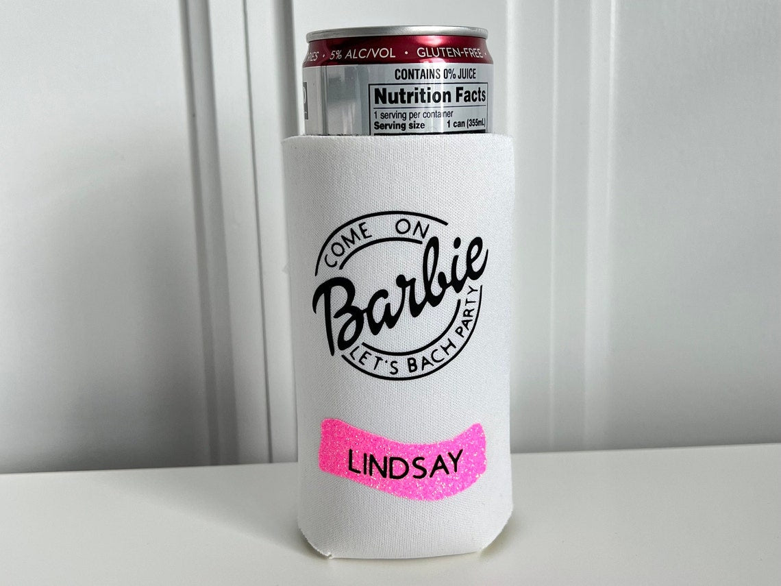 Barbie Slim Can Koozies