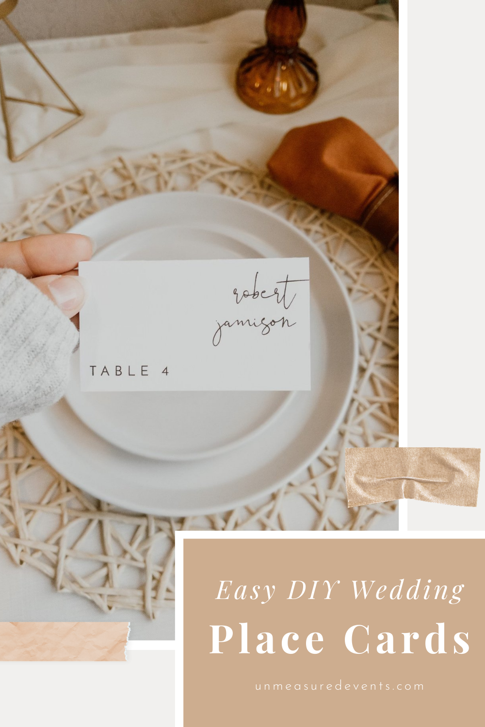 How to Make Wedding Place Cards