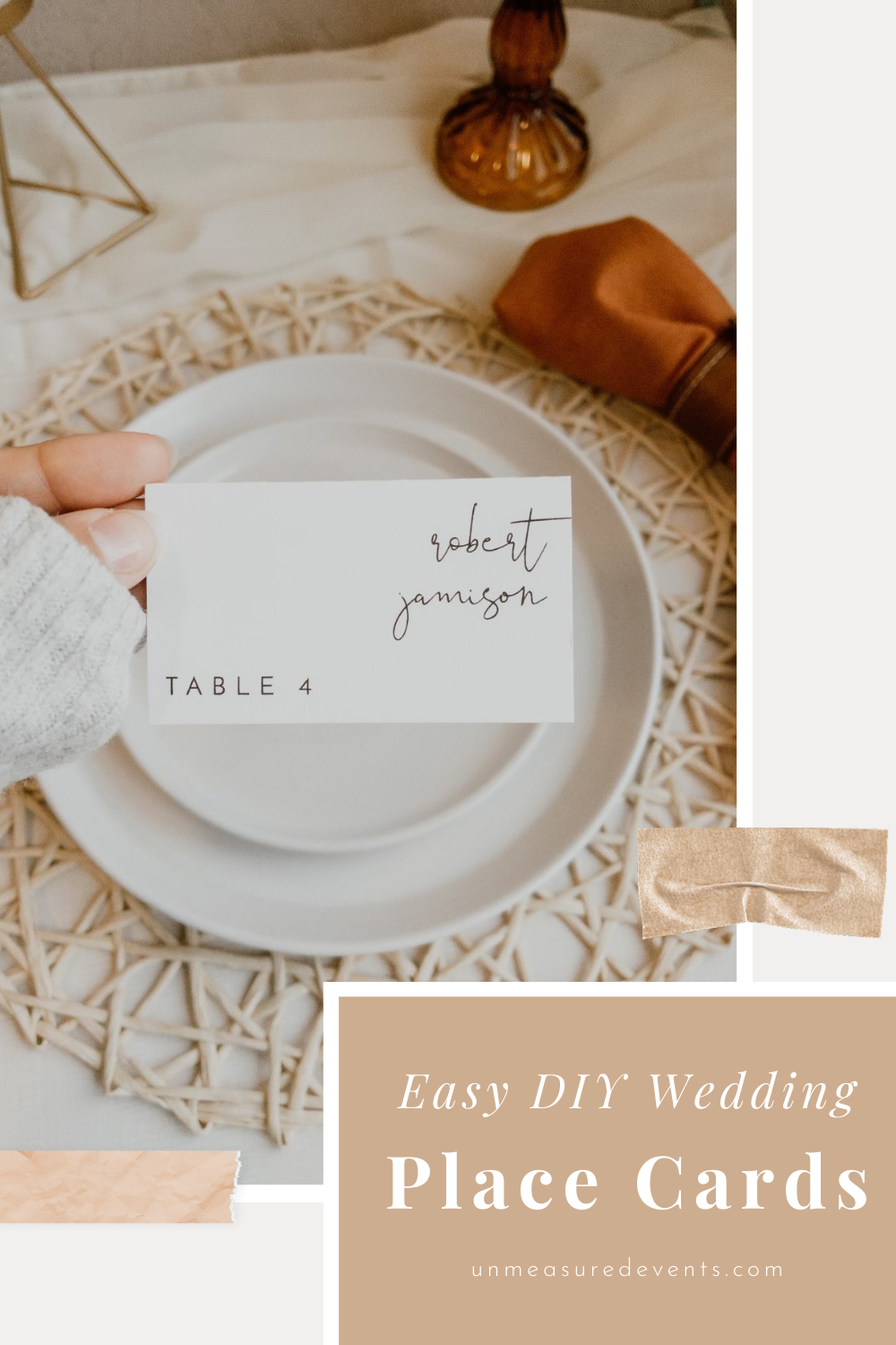 Flat Place Cards in 5 Easy Steps