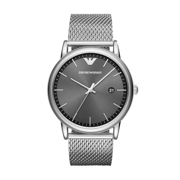 Emporio Armani Stainless Steel Watch with Black Chronograph Dial AR115 –  Monaghans Jewellers