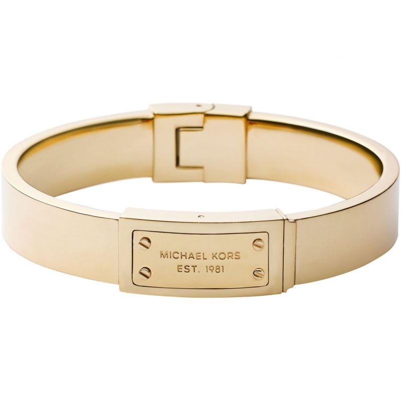 michael kors logo plaque bracelet