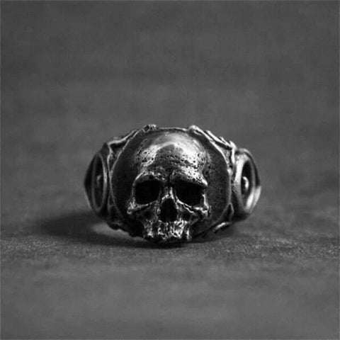 Piratenring-Silber-Totenkopf