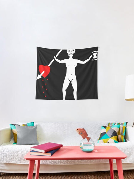 decoration Drapeau pirate simple john quelch