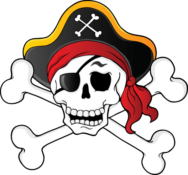 Flagge für Piratenschiff jolly roger