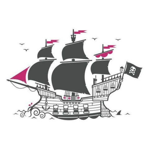 stickers-piraten-mädchen-piratenboot