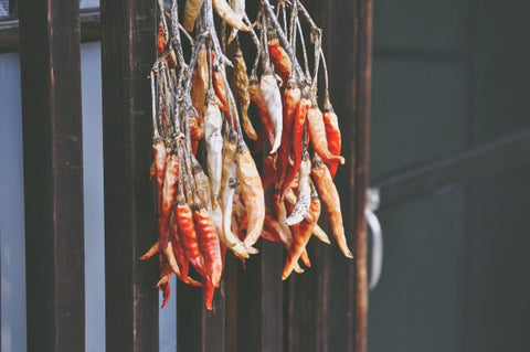 Drying Chilli Peppers