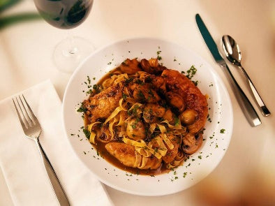 Italian Dinner with Tiramisu Finale | Plated italian meal