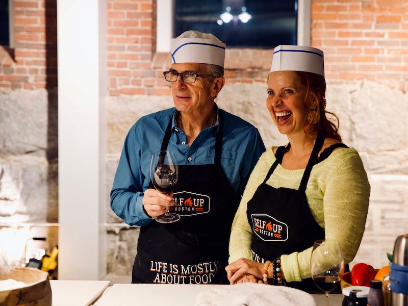 Couples Cooking Classes at Selfup | Couple Smiling