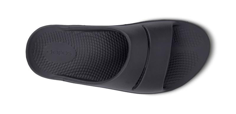 Oofos Black OOahh Slide Sandal 1100 – Pinecraft Shoe