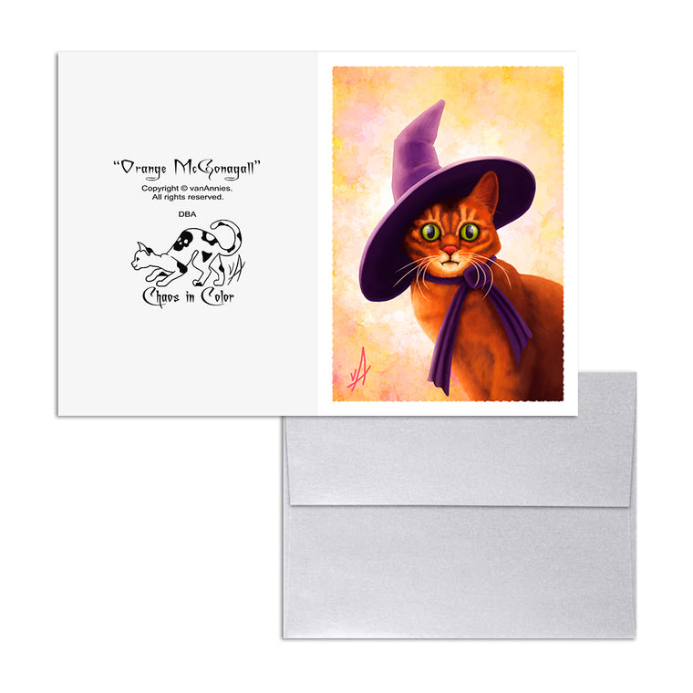 Orange McGonagall 5x7 Art Card Print