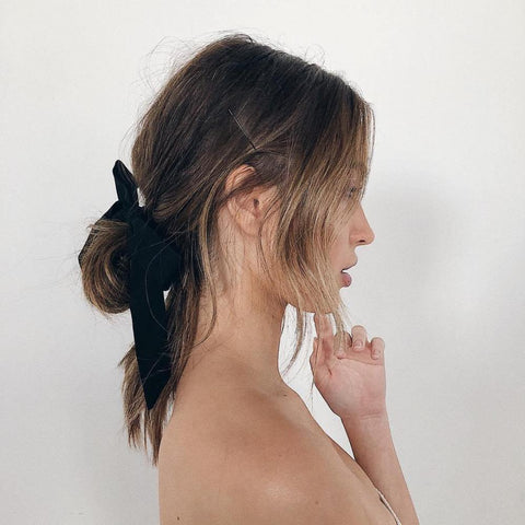 Asymmetrical bun