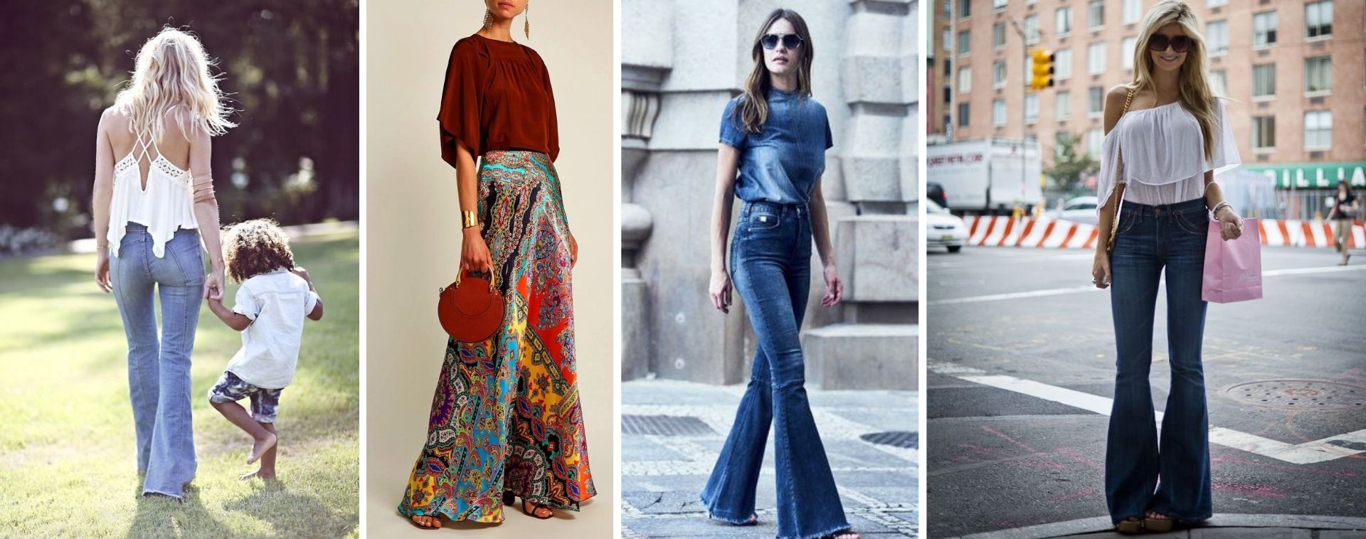 All  Boho chic outfits, Orange bell bottoms outfit, Red bell