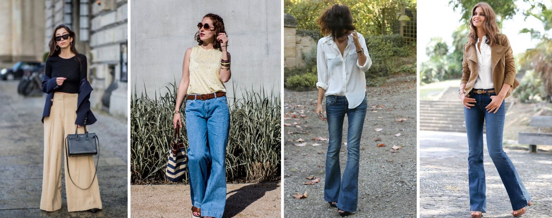 outfit casual jean flare