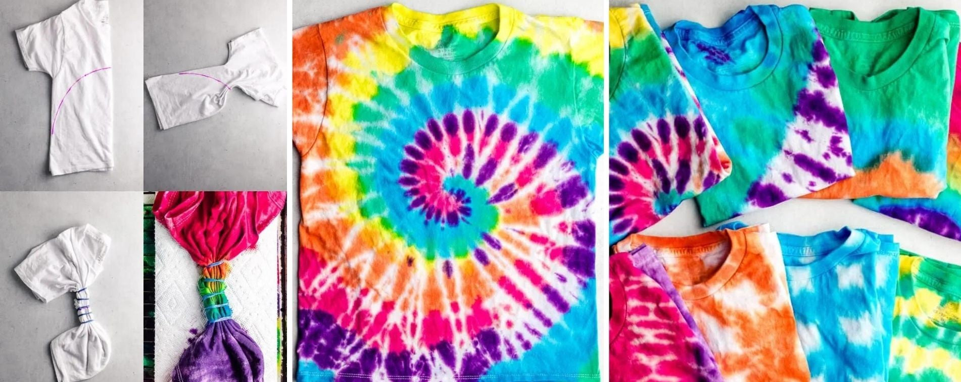 tie and dye pliage