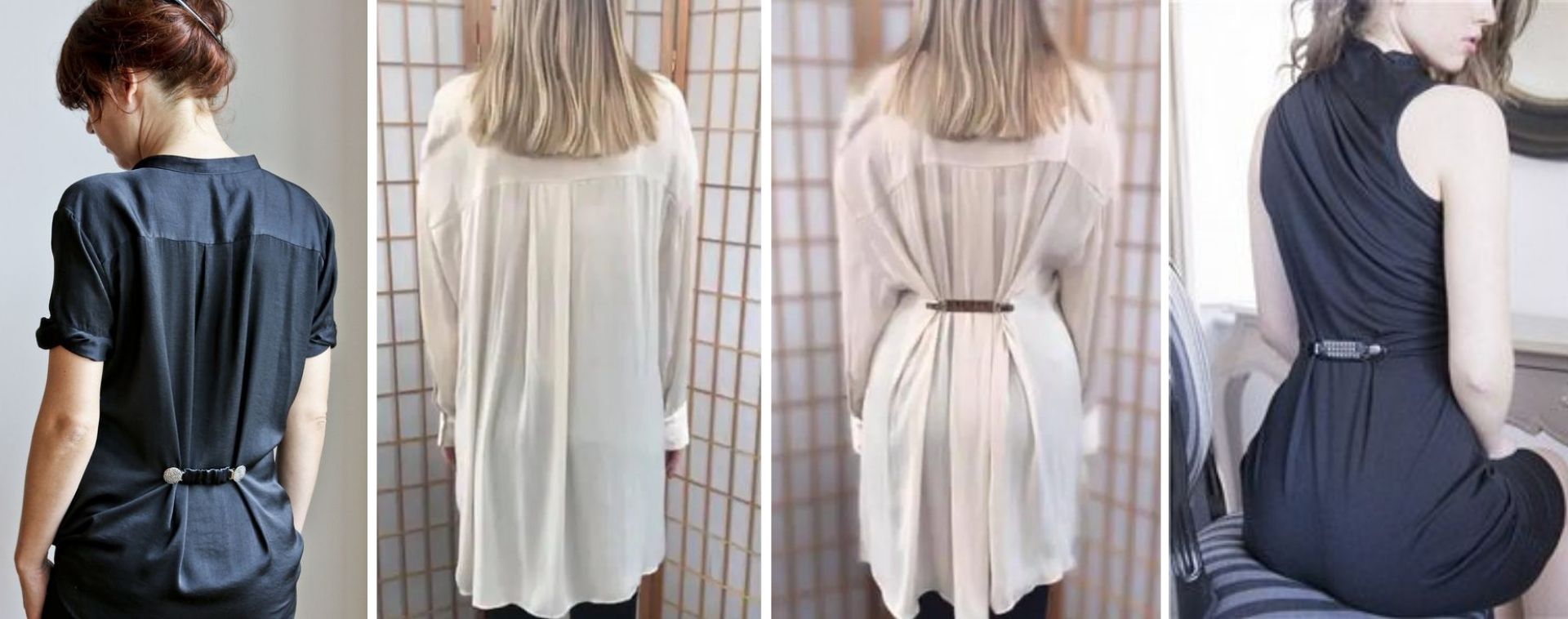 clip to cardigan bend blouse