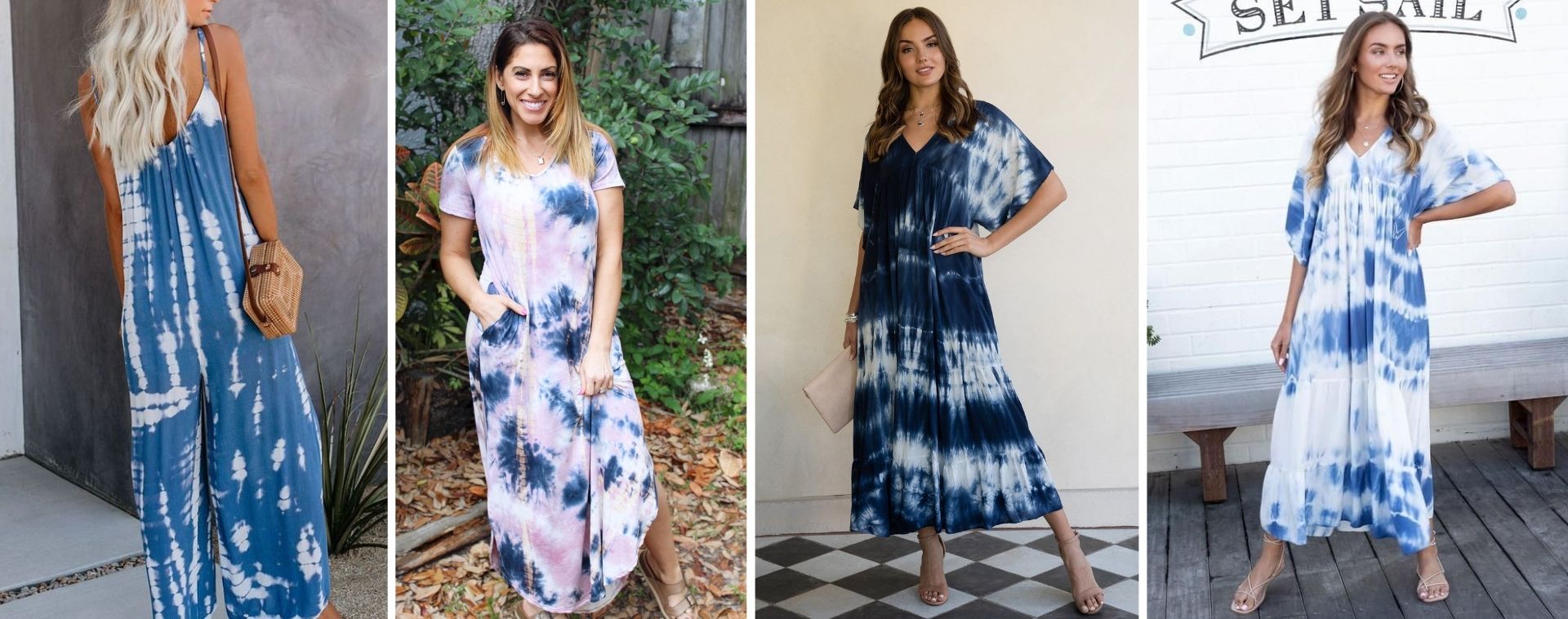 robe bleue tie and dye