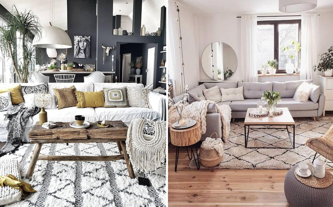 The Bohemian Carpet is the basis of your boho living room