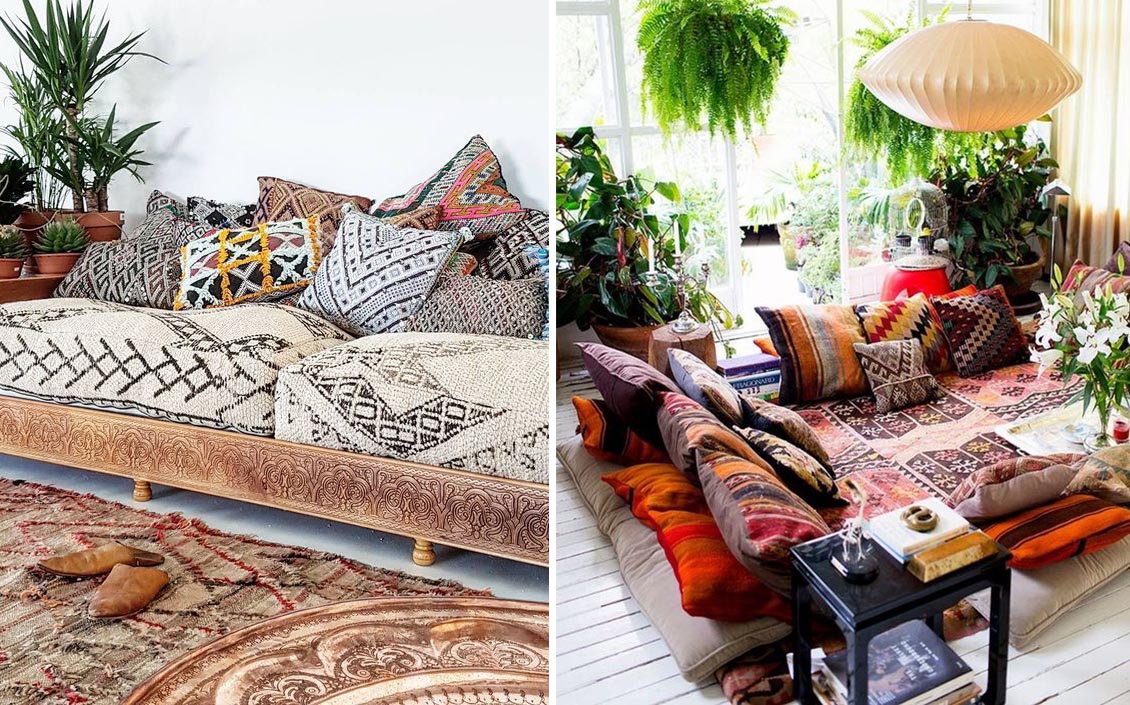 Accessories for a successful Bohemian Sofa