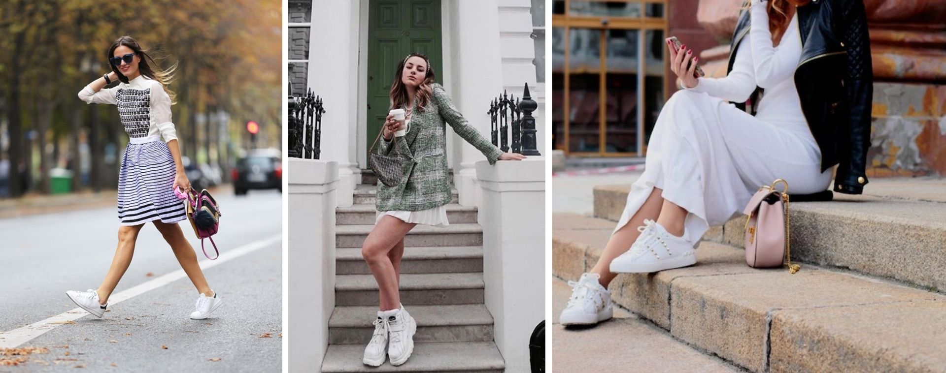 How to Wear a Dress and Sneakers