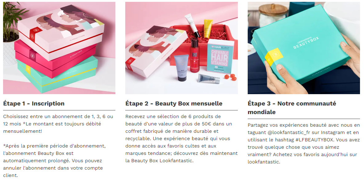 Box beauté Lookfantastic