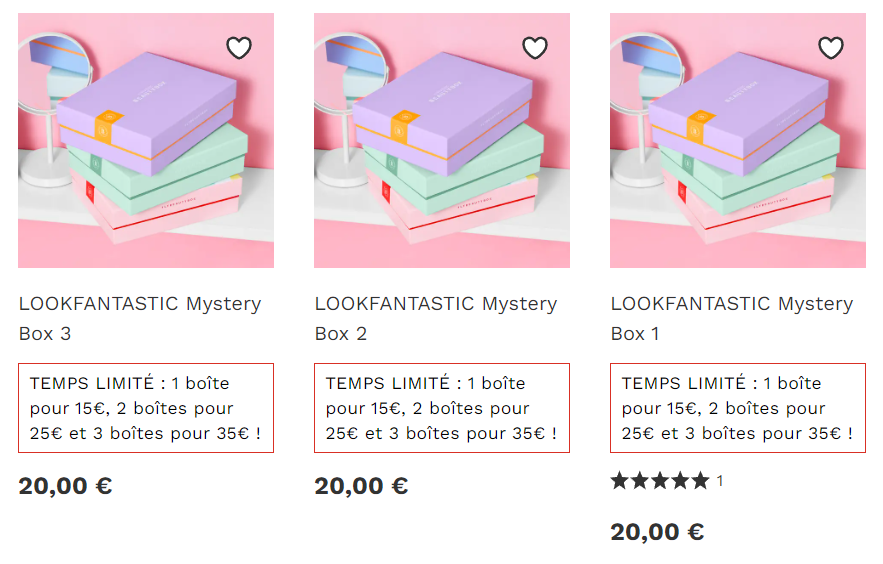 Lookfantastic box mystère