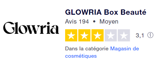 Glowria trustpilot