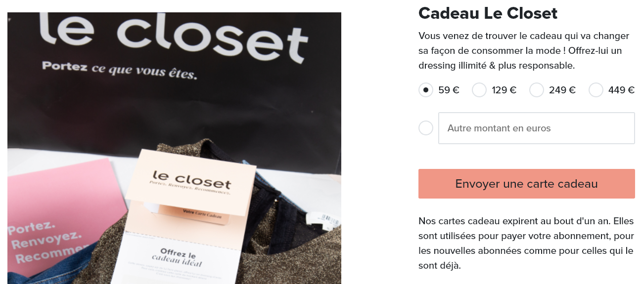 Le Closet cadeau