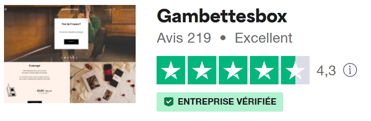 Gambettes box avis Trustpilot