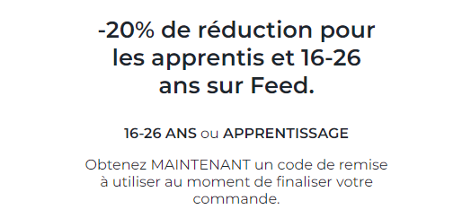 20% de réduction Feed