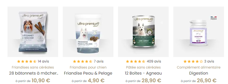 Ultra premium direct prix chien