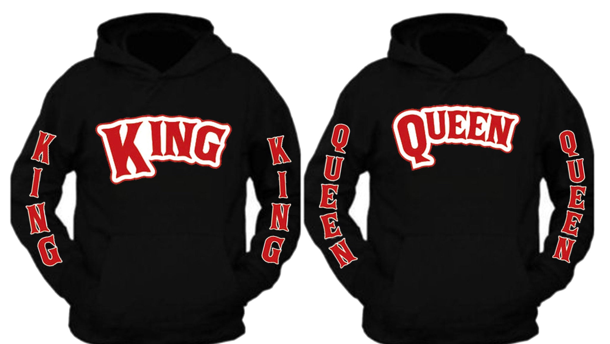 Queen hoodies/King and Queen couple hoodies/King queen couple matching ...