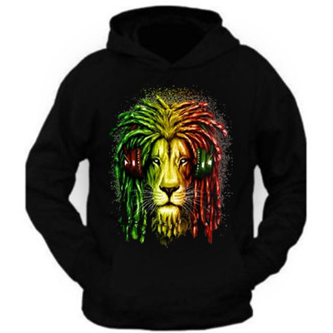 rasta lion hoodie