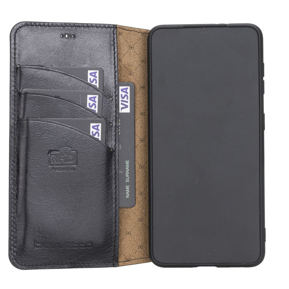 Samsung Galaxy S21 Leather Cases | Wallet Follio with ID Slot Model