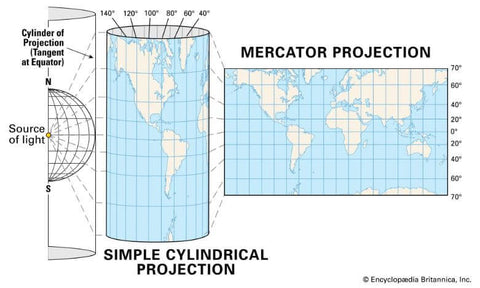 projection de Mercator - LAROUSSE