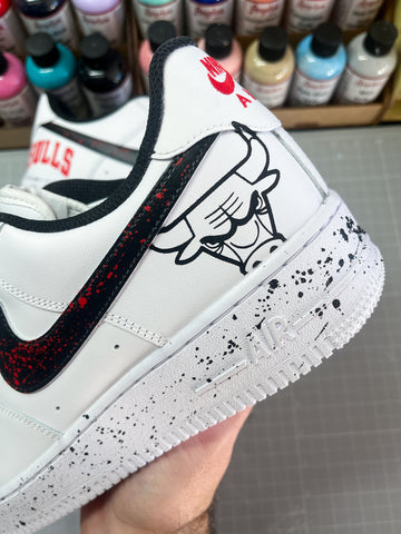 nike air force 1 custom nba chicago bulls jordan