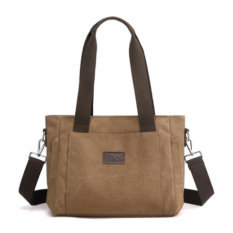 rectangular canvas shoulder bag